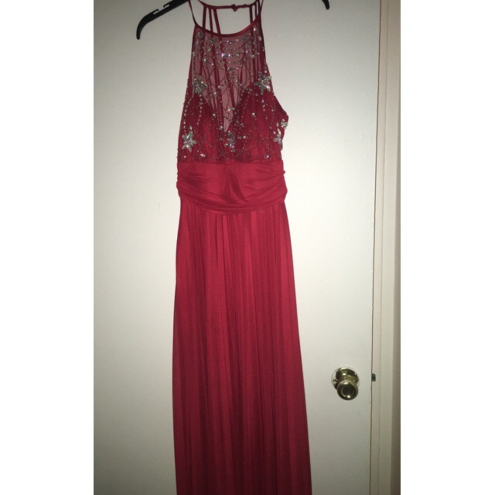 Prom Dress with Rhinestones